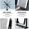embellir makeup mirror 30x40cm hollywood vanity with led light rotation black embellir makeup mirror 30x40cm hollywood vanity with led light rotation black