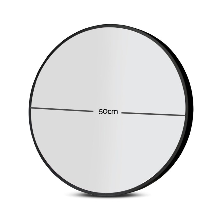 embellir wall mirror makeup 50cm home decor framed mirrors bathroom round black embellir wall mirror makeup 50cm home decor framed mirrors bathroom round black