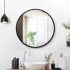 embellir wall mirror makeup 50cm home decor framed mirrors bathroom round black embellir wall mirror makeup 50cm home decor framed mirrors bathroom round black