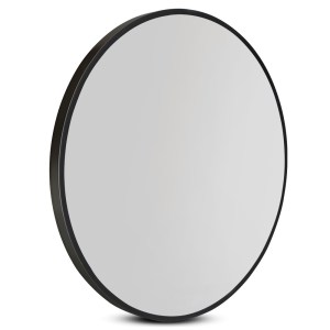 Embellir Wall Mirror Makeup 60cm – Round Black Framed Bathroom & Home Decor Mirror