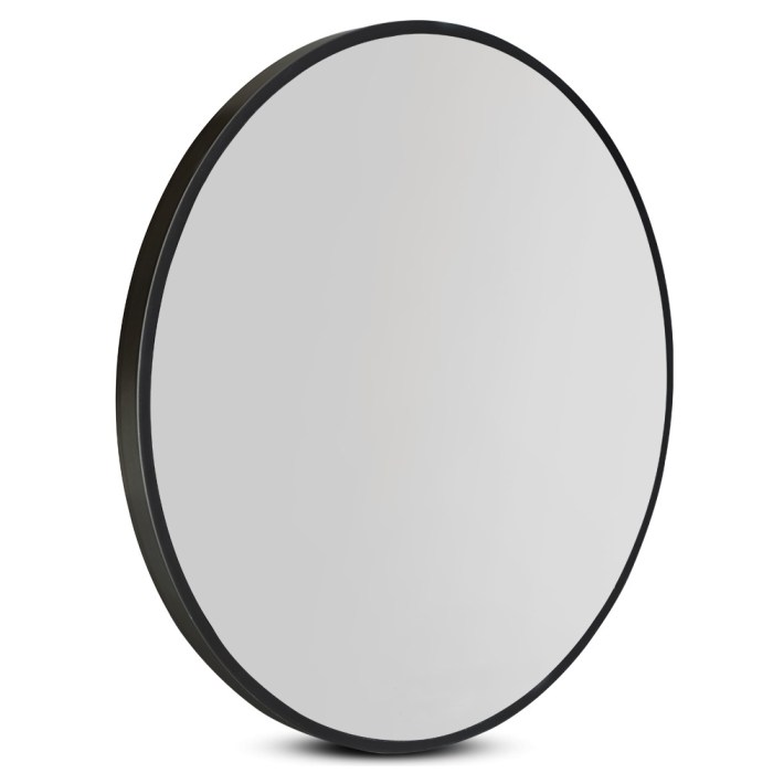 Embellir Wall Mirror Makeup 60cm – Round Black Framed Bathroom & Home Decor Mirror Embellir Wall Mirror Makeup 60cm – Round Black Framed Bathroom & Home Decor Mirror