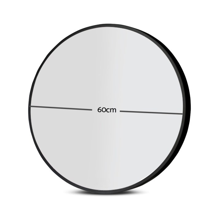 embellir wall mirror makeup 60cm home decor framed mirrors bathroom round black embellir wall mirror makeup 60cm home decor framed mirrors bathroom round black