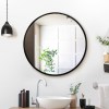 embellir wall mirror makeup 60cm home decor framed mirrors bathroom round black embellir wall mirror makeup 60cm home decor framed mirrors bathroom round black