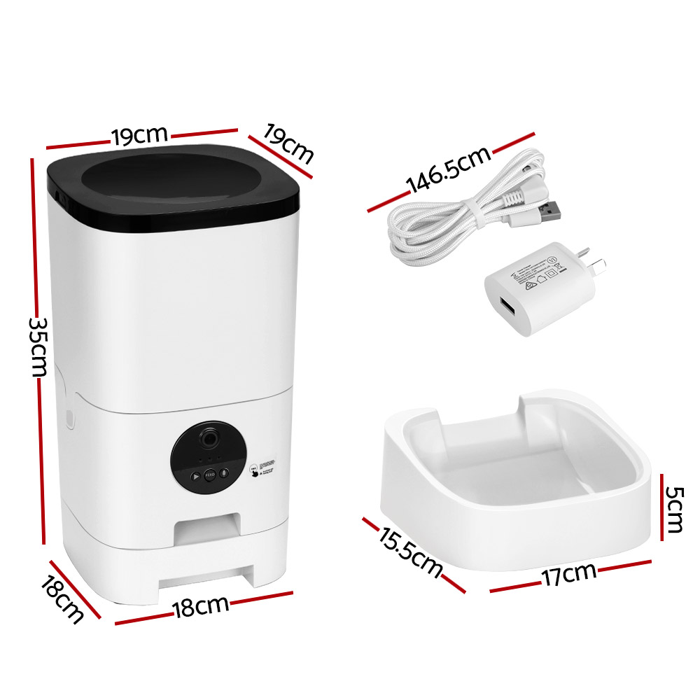 i.pet automatic pet feeder 6l wifi camera dog cat smart food dispenser timer i.pet automatic pet feeder 6l wifi camera dog cat smart food dispenser timer