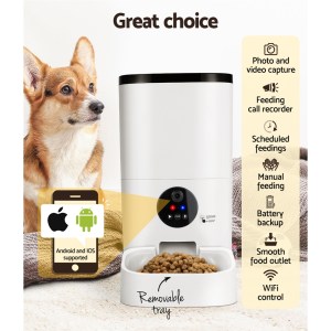 i.pet automatic pet feeder 6l wifi camera dog cat smart food dispenser timer i.pet automatic pet feeder 6l wifi camera dog cat smart food dispenser timer