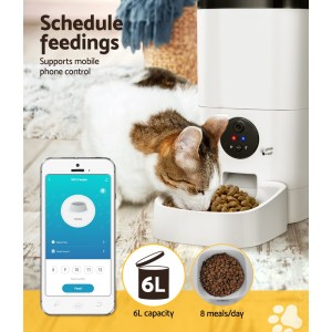 i.pet automatic pet feeder 6l wifi camera dog cat smart food dispenser timer i.pet automatic pet feeder 6l wifi camera dog cat smart food dispenser timer