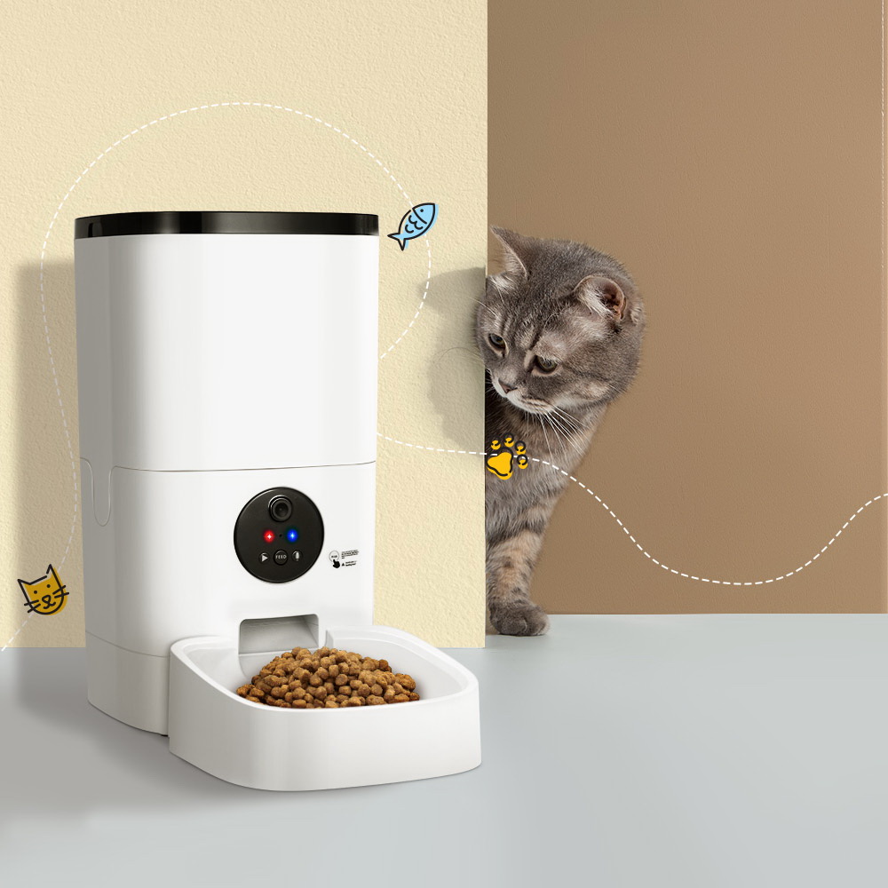 i.pet automatic pet feeder 6l wifi camera dog cat smart food dispenser timer i.pet automatic pet feeder 6l wifi camera dog cat smart food dispenser timer
