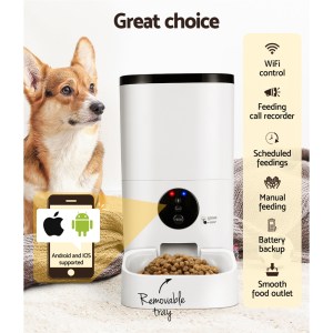 i.pet automatic pet feeder 6l wifi auto dog cat smart food dispenser timer i.pet automatic pet feeder 6l wifi auto dog cat smart food dispenser timer