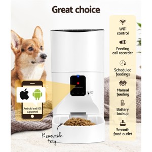 i.pet automatic pet feeder 9l wifi auto dog cat feeder smart food dispenser timer