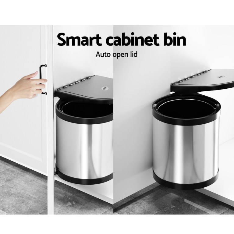 cefito pull out bin swing out bins 12l