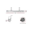 devanti electric strip heater infrared radiant heaters 3000w
