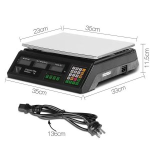 emajin scales digital kitchen 40kg weighing scales platform scales black lcd