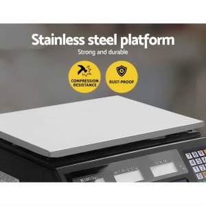 emajin scales digital kitchen 40kg weighing scales platform scales black lcd