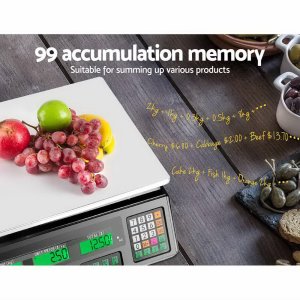 emajin scales digital kitchen 40kg weighing scales platform scales black lcd
