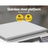 emajin scales digital kitchen 40kg weighing scales platform scales white lcd