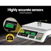 emajin scales digital kitchen 40kg weighing scales platform scales white lcd