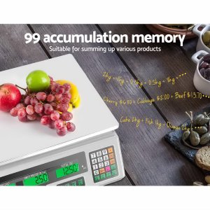 emajin scales digital kitchen 40kg weighing scales platform scales white lcd