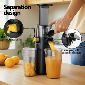devanti slow juicer cold press fruit juice extractor 130w black devanti slow juicer cold press fruit juice extractor 130w black