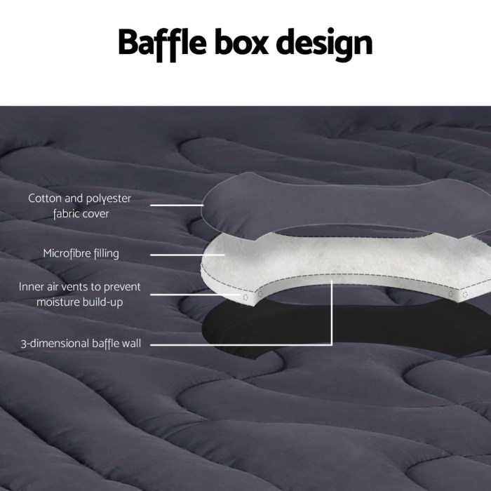 giselle bedding mattress topper pillowtop 3 zone king