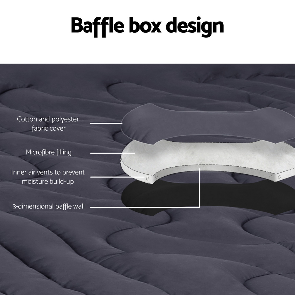 giselle bedding mattress topper pillowtop 3 zone king single