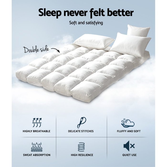 giselle bedding mattress topper pillowtop bamboo king
