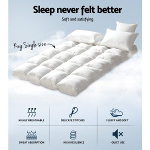 giselle bedding mattress topper pillowtop bamboo king single