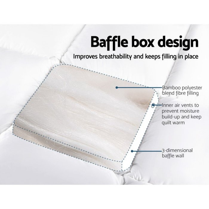 giselle bedding mattress topper pillowtop bamboo king single