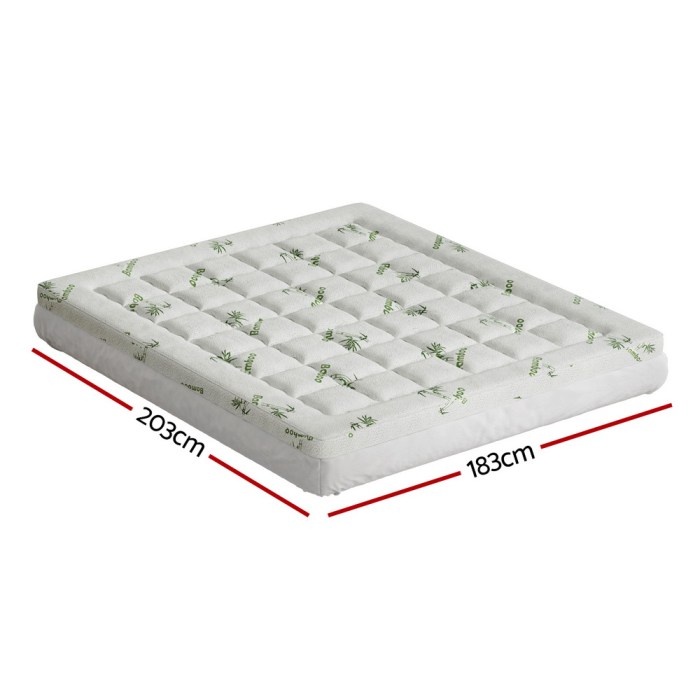giselle bedding mattress topper pillowtop bamboo 7.5cm king giselle bedding mattress topper pillowtop bamboo 7.5cm king