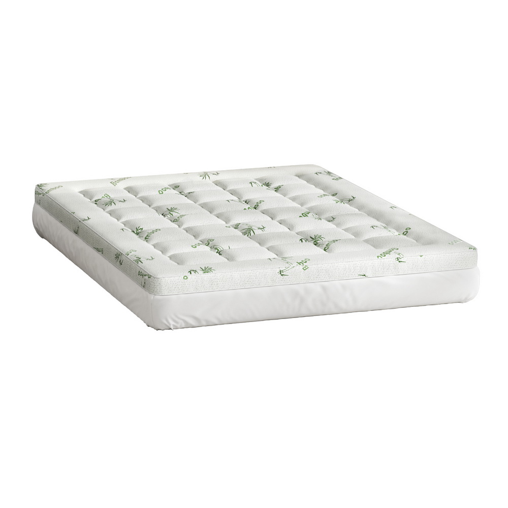giselle bedding mattress topper pillowtop bamboo 7.5cm queen