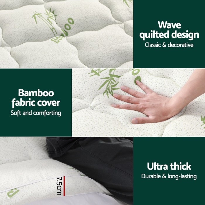 giselle bedding mattress topper pillowtop bamboo 7.5cm single giselle bedding mattress topper pillowtop bamboo 7.5cm single