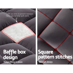 giselle bedding mattress topper pillowtop bamboo charcoal queen
