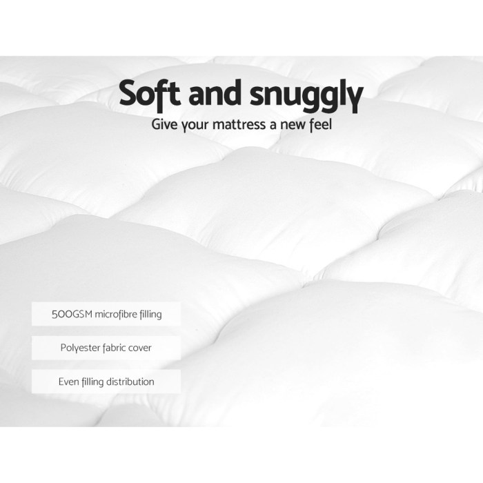 giselle bedding mattress topper pillowtop double