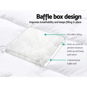 giselle bedding mattress topper pillowtop protector pad double