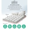 giselle queen mattress topper pillowtop 1000gsm microfibre filling protector
