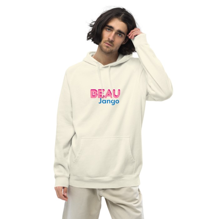 beau jango unisex kangaroo pocket hoodie