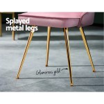 artiss dining chairs set of 2 velvet channel tufted pink artiss dining chairs set of 2 velvet channel tufted pink