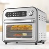 kitchen couture 10 litre compact air fryer oven oil free cooking silver