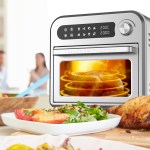 kitchen couture 10 litre compact air fryer oven oil free cooking silver kitchen couture 10 litre compact air fryer oven oil free cooking silver