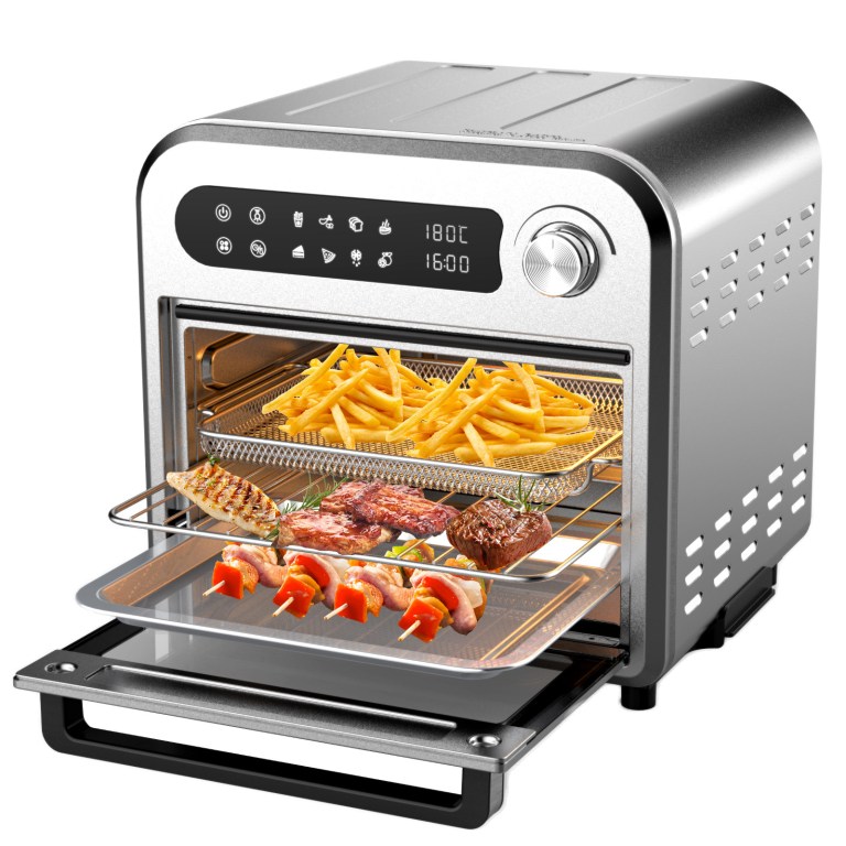 kitchen couture 10 litre compact air fryer oven oil free cooking silver kitchen couture 10 litre compact air fryer oven oil free cooking silver