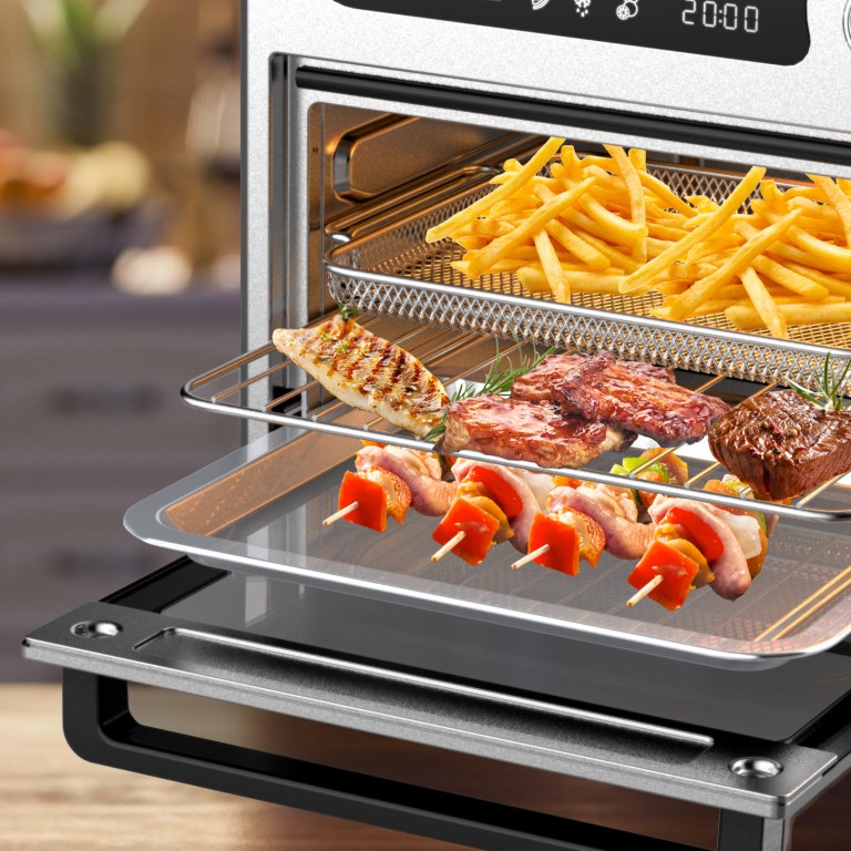 kitchen couture 10 litre compact air fryer oven oil free cooking silver kitchen couture 10 litre compact air fryer oven oil free cooking silver