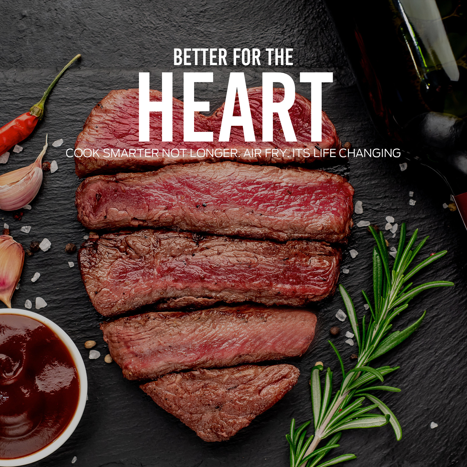 kitchen couture dual view 2 x 5 litre (10 litre) air fryer stainless steel