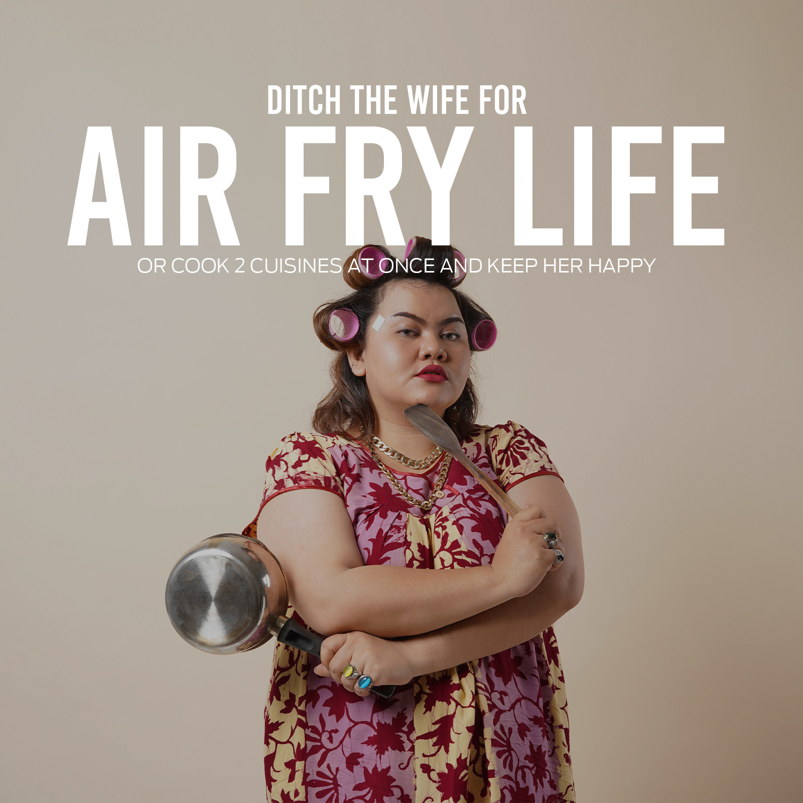 kitchen couture dual view 2 x 5 litre (10 litre) air fryer stainless steel