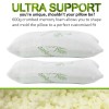 royal comfort luxury bamboo covered memory foam pillow twin pack hypoallergenic