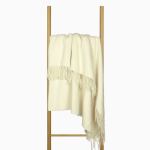 oxford throw merino wool blend ivory oxford throw merino wool blend ivory