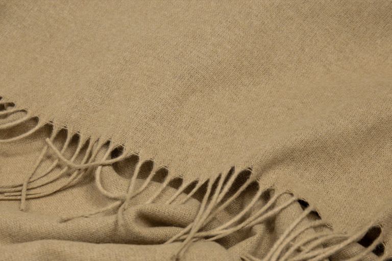 paddington throw fine wool blend camel