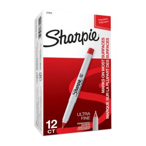 sharpie ultra fine point permanent marker red box of 12 sharpie ultra fine point permanent marker red box of 12