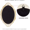 oval antique gold 25 x 38 cm vintage carved hanging wall mirror for bedroom and living room oval antique gold 25 x 38 cm vintage carved hanging wall mirror for bedroom and living room