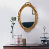 oval antique gold 25 x 38 cm vintage carved hanging wall mirror for bedroom and living room oval antique gold 25 x 38 cm vintage carved hanging wall mirror for bedroom and living room