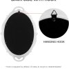 oval antique white 25 x 38 cm vintage carved hanging wall mirror for bedroom and living room oval antique white 25 x 38 cm vintage carved hanging wall mirror for bedroom and living room