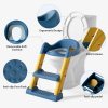 potty training seat step, stool ladder, kids boys girls (yellow)